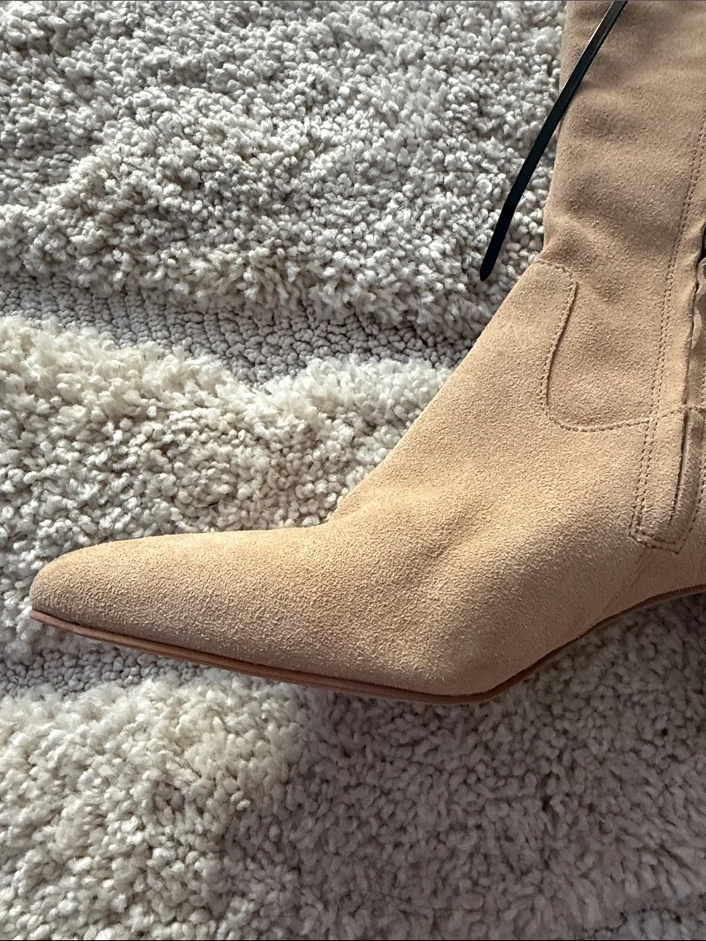 Dolce Vita Beige Suede Over-the-Knee Boots